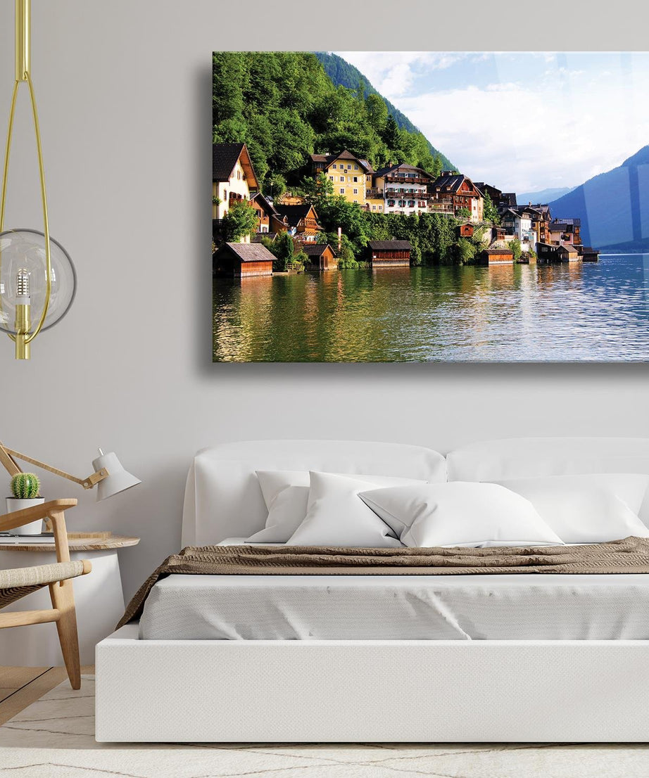 Manzara Temalı Cam Tablo