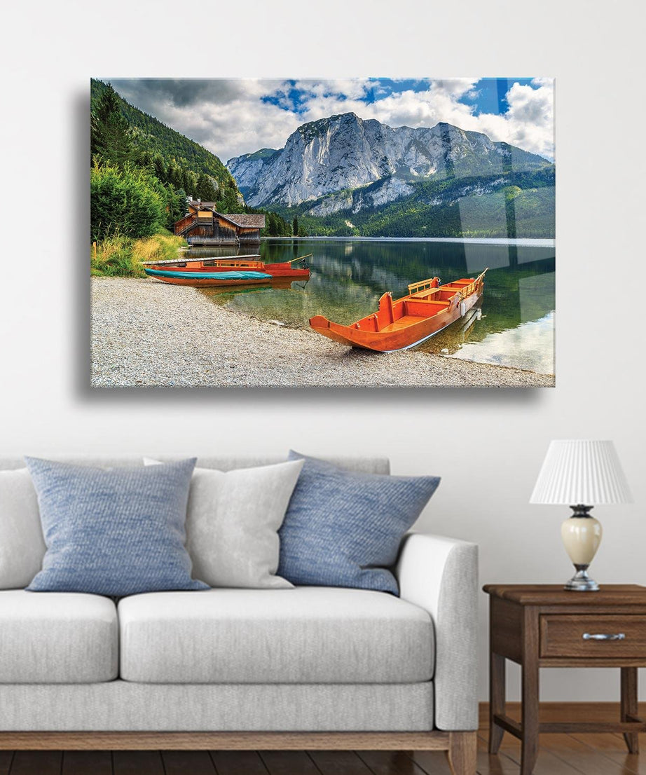 Manzara Temalı Dayanıklı Cam Tablo