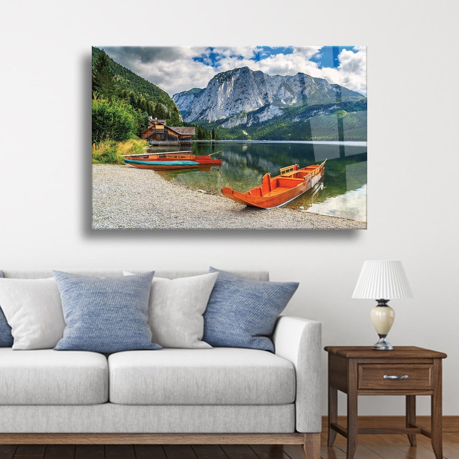 Manzara Temalı Dayanıklı Cam Tablo