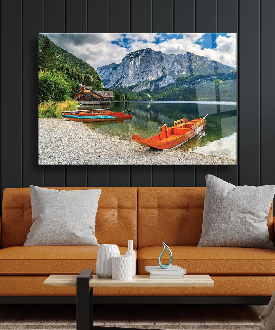 Manzara Temalı Dayanıklı Cam Tablo