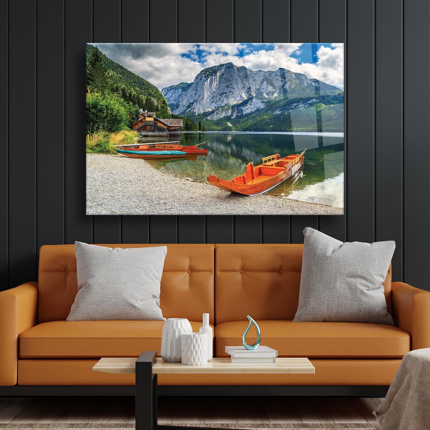 Manzara Temalı Dayanıklı Cam Tablo