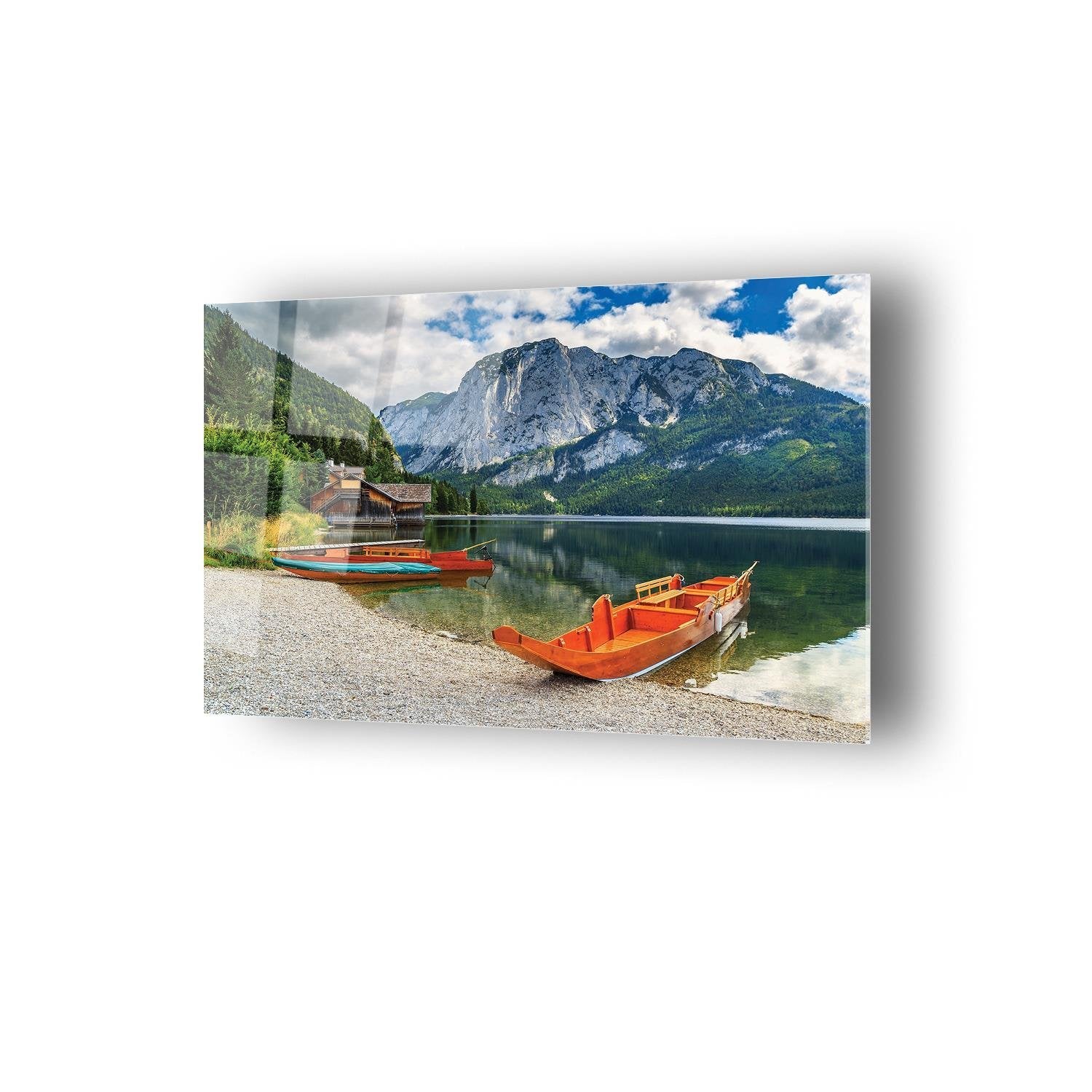 Manzara Temalı Dayanıklı Cam Tablo