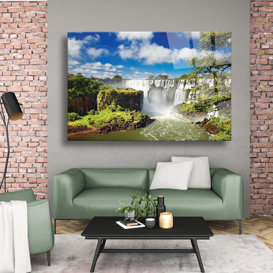 Niagara Şelalesi Temalı Cam Tablo