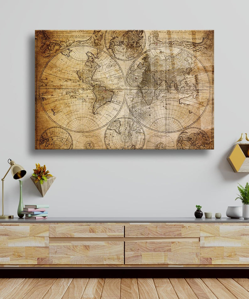 Piri Reis Temalı Cam Tablo