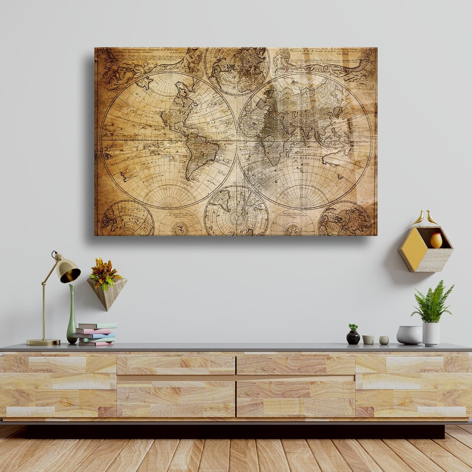 Piri Reis Temalı Cam Tablo