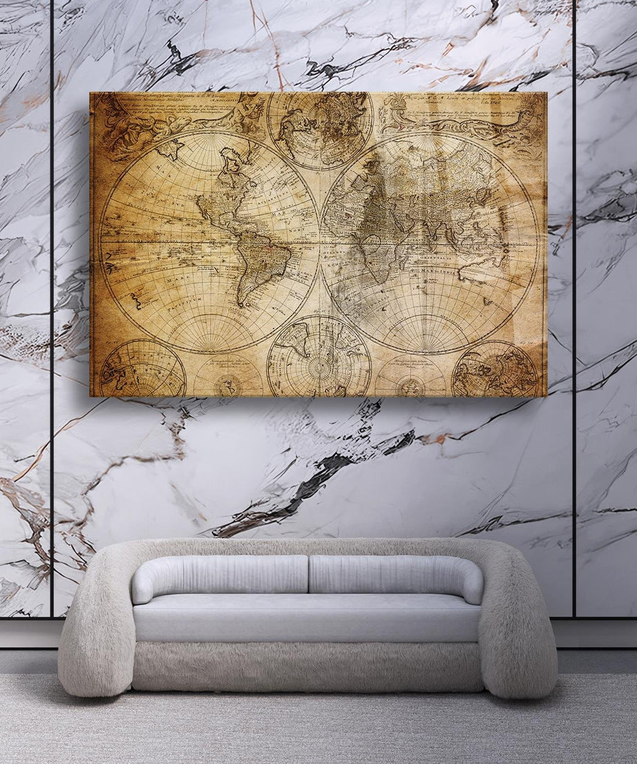 Piri Reis Temalı Cam Tablo