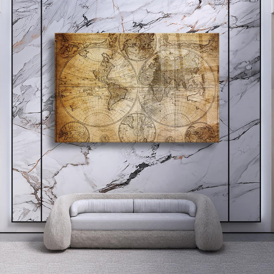 Piri Reis Temalı Cam Tablo