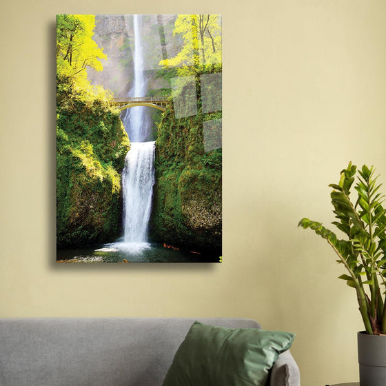 Şelale Temalı Cam Tablo