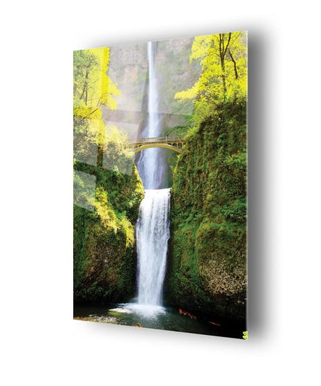 Şelale Temalı Cam Tablo