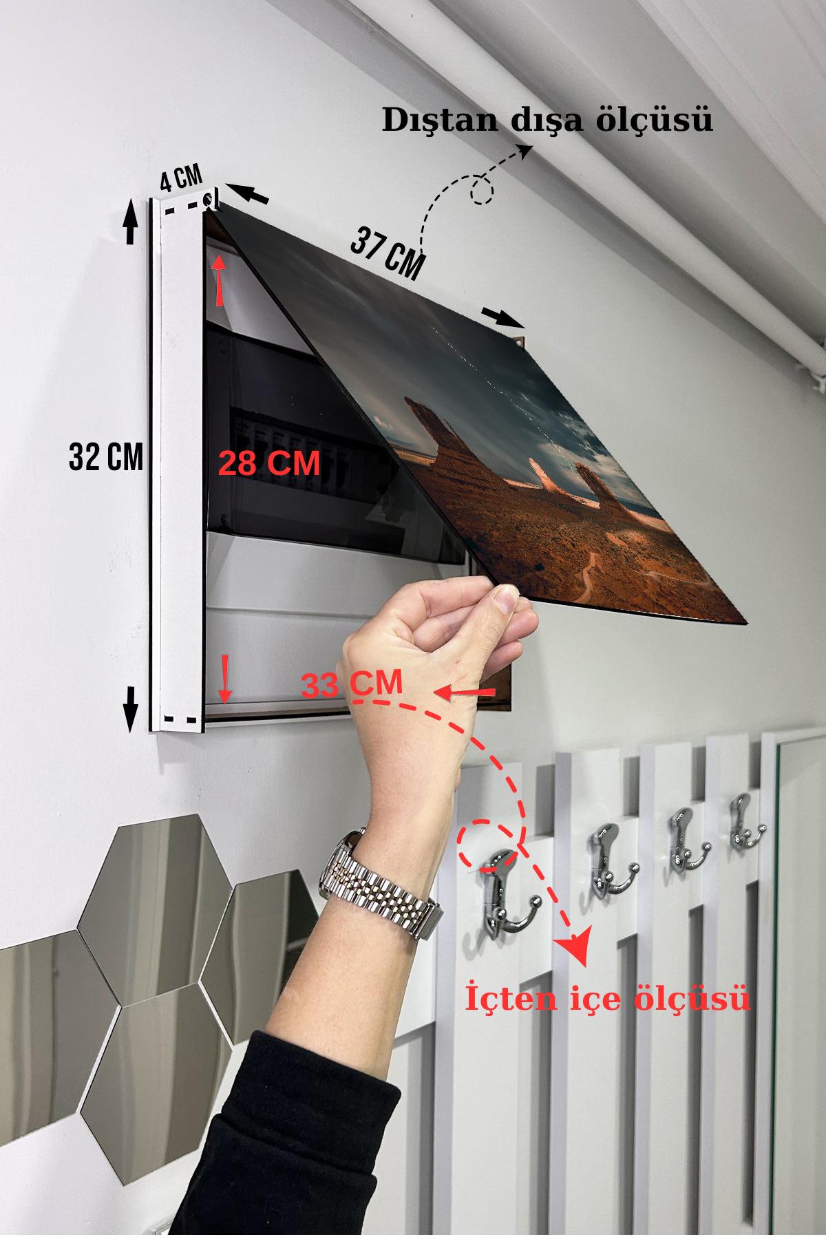 Sigorta Saklama Kutusu Aynı Zamanda Çöl Manzaralı Tablo