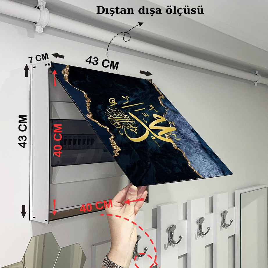 SİGORTA SAKLAMA KUTUSU AYNI ZAMANDA DİNİ TABLOLAR 43X43 CM