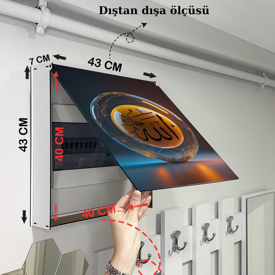 SİGORTA SAKLAMA KUTUSU AYNI ZAMANDA DİNİ TABLOLAR 43X43 CM