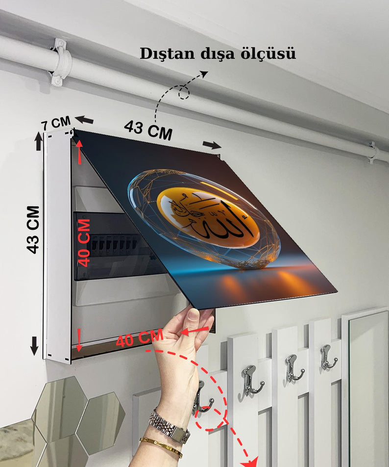 SİGORTA SAKLAMA KUTUSU AYNI ZAMANDA DİNİ TABLOLAR 43X43 CM