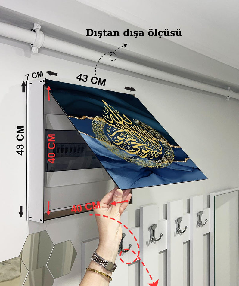 SİGORTA SAKLAMA KUTUSU AYNI ZAMANDA DİNİ TABLOLAR 43X43 CM