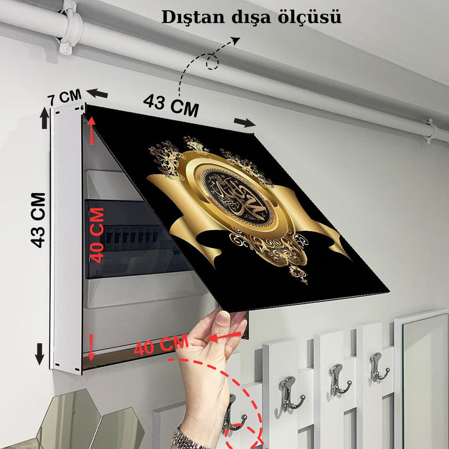 SİGORTA SAKLAMA KUTUSU AYNI ZAMANDA DİNİ TABLOLAR 43X43 CM