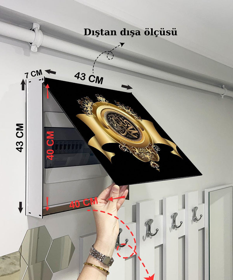 SİGORTA SAKLAMA KUTUSU AYNI ZAMANDA DİNİ TABLOLAR 43X43 CM