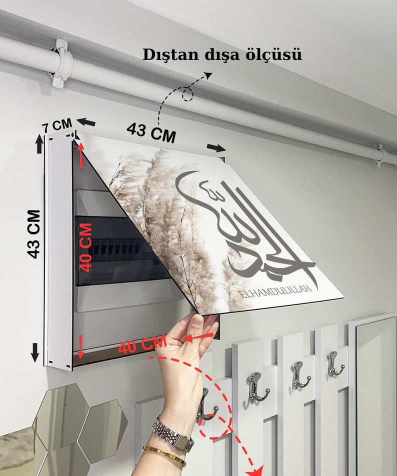 SİGORTA SAKLAMA KUTUSU AYNI ZAMANDA DİNİ TABLOLAR 43X43 CM