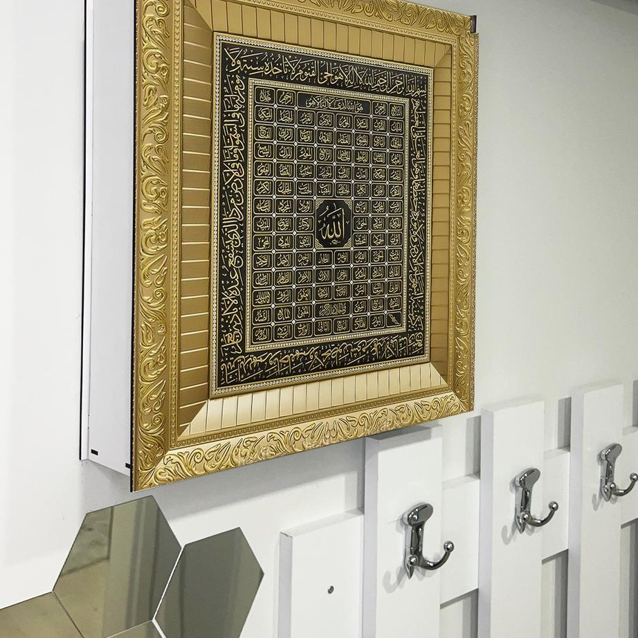 SİGORTA SAKLAMA KUTUSU AYNI ZAMANDA DİNİ TABLOLAR 43X43 CM