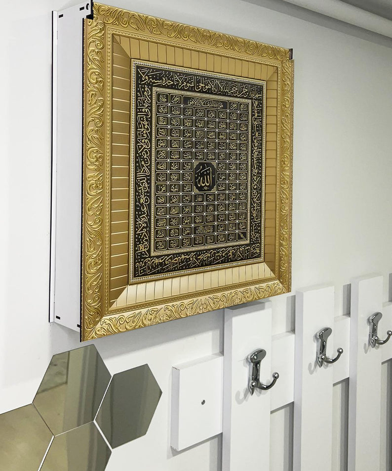 SİGORTA SAKLAMA KUTUSU AYNI ZAMANDA DİNİ TABLOLAR 43X43 CM