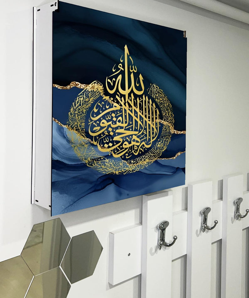 SİGORTA SAKLAMA KUTUSU AYNI ZAMANDA DİNİ TABLOLAR 43X43 CM