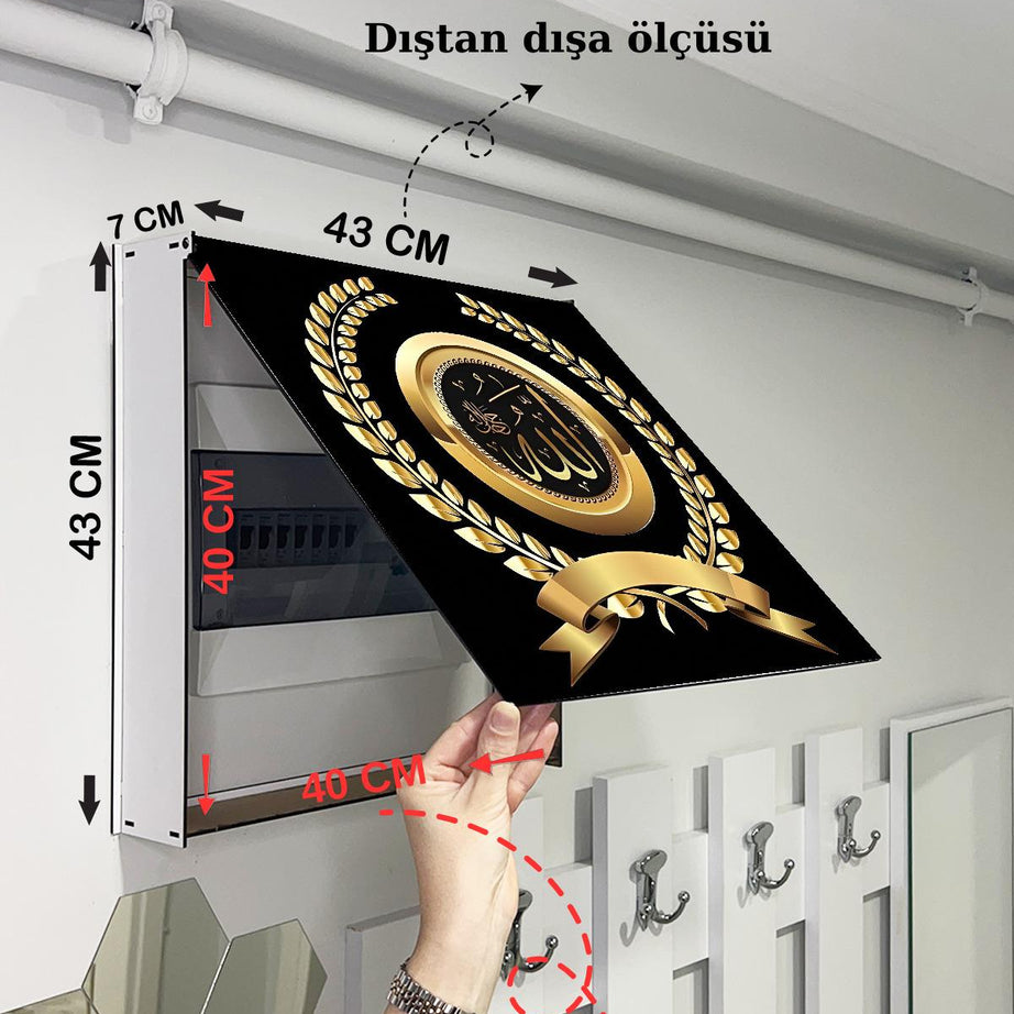 SİGORTA SAKLAMA KUTUSU AYNI ZAMANDA DİNİ TABLOLAR 43X43 CM