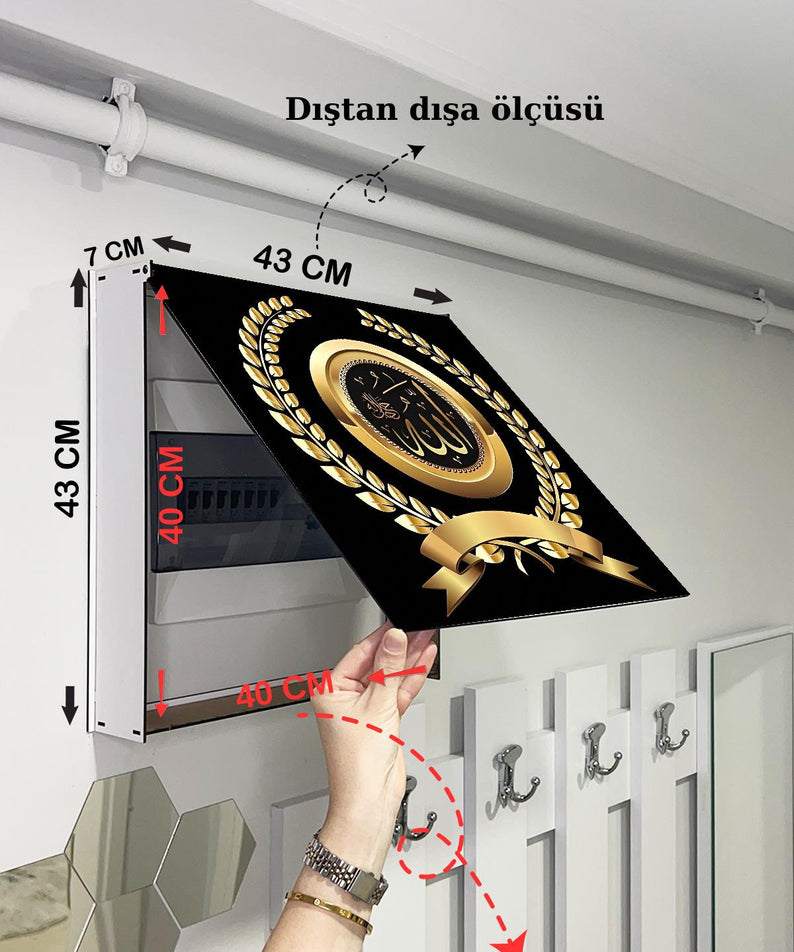 SİGORTA SAKLAMA KUTUSU AYNI ZAMANDA DİNİ TABLOLAR 43X43 CM