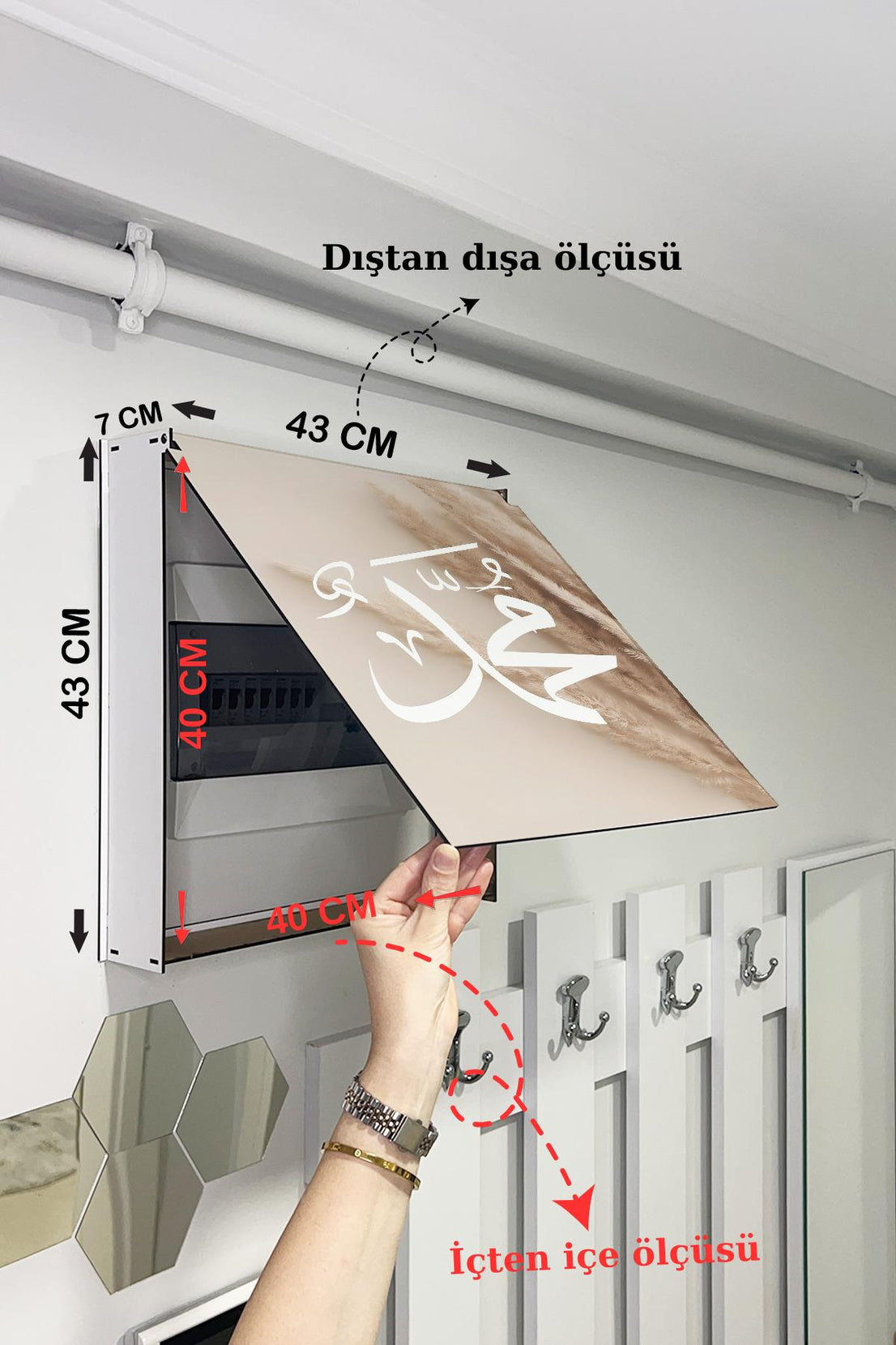 SİGORTA SAKLAMA KUTUSU AYNI ZAMANDA DİNİ TABLOLAR 43X43 CM