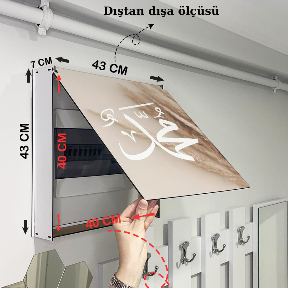 SİGORTA SAKLAMA KUTUSU AYNI ZAMANDA DİNİ TABLOLAR 43X43 CM