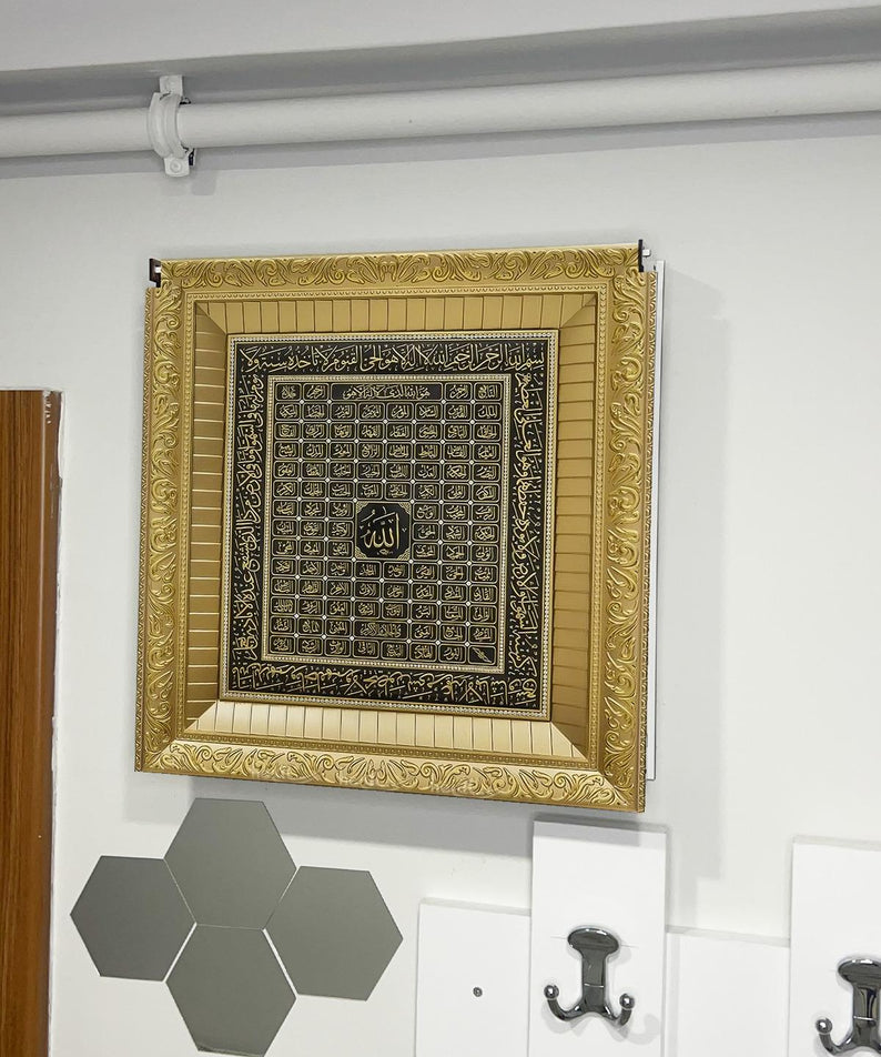 SİGORTA SAKLAMA KUTUSU AYNI ZAMANDA DİNİ TABLOLAR 43X43 CM