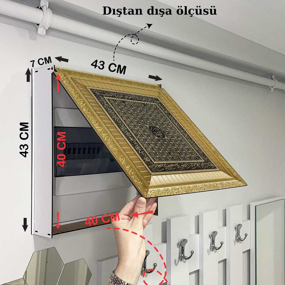SİGORTA SAKLAMA KUTUSU AYNI ZAMANDA DİNİ TABLOLAR 43X43 CM