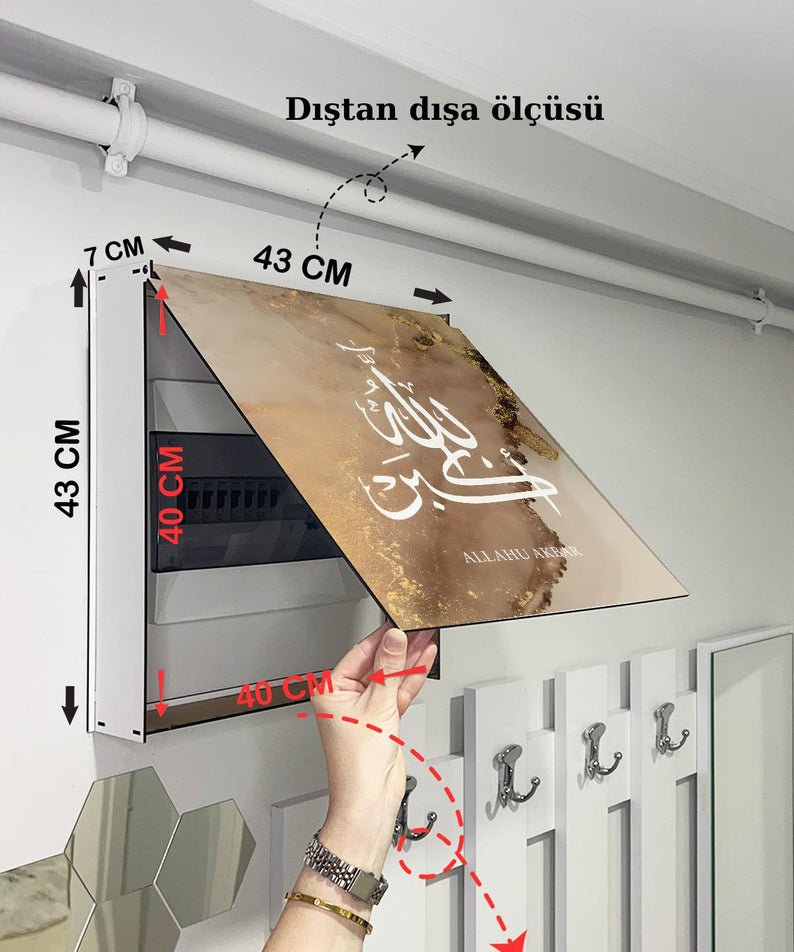 SİGORTA SAKLAMA KUTUSU AYNI ZAMANDA DİNİ TABLOLAR 43X43 CM