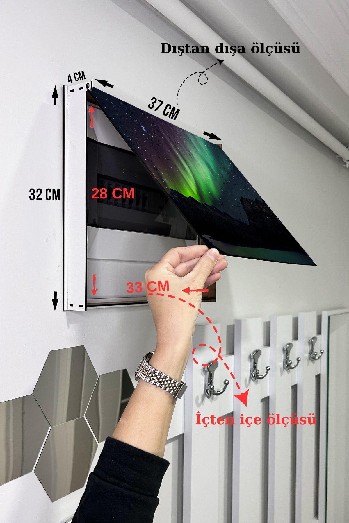 Sigorta Saklama Kutusu Aynı Zamanda Kuzel Işıkları Manzaralı Tablo