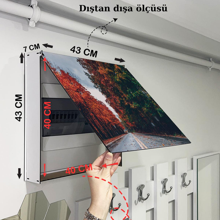 SİGORTA SAKLAMA KUTUSU AYNI ZAMANDA MANZARALI TABLOLAR 43X43 CM