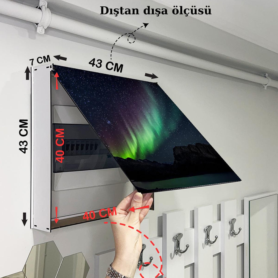 SİGORTA SAKLAMA KUTUSU AYNI ZAMANDA MANZARALI TABLOLAR 43X43 CM