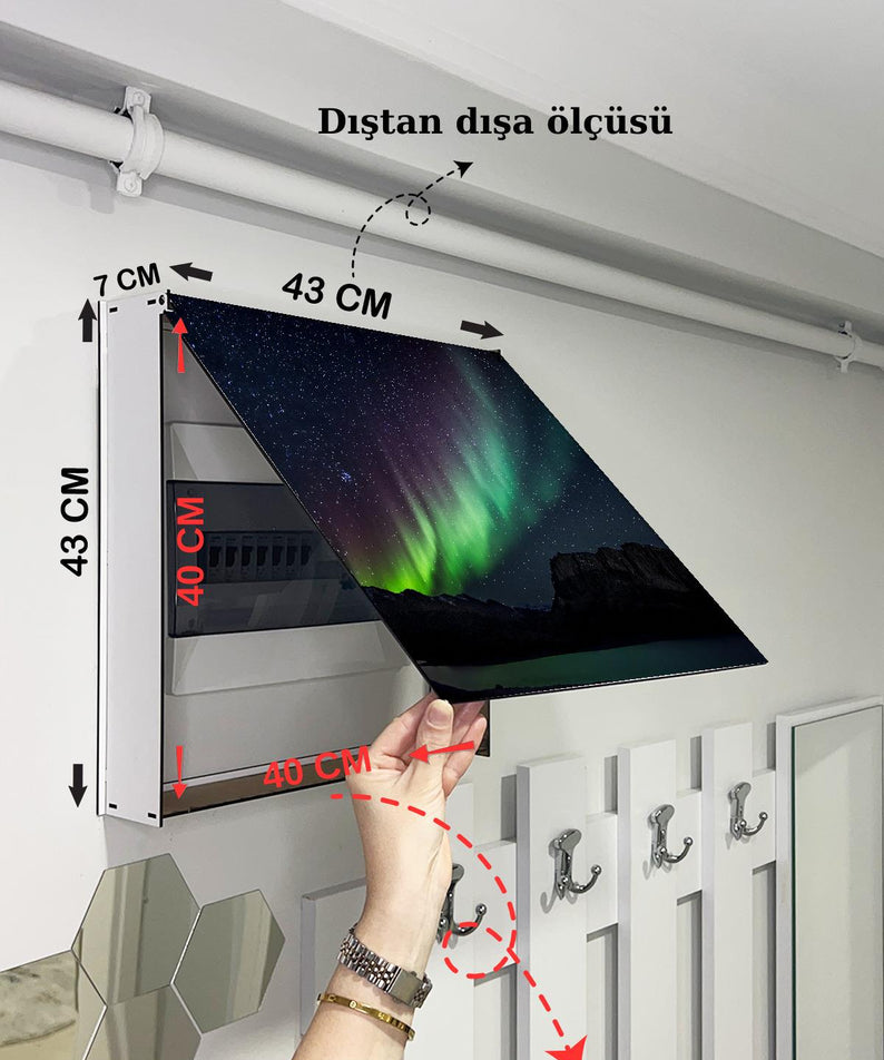 SİGORTA SAKLAMA KUTUSU AYNI ZAMANDA MANZARALI TABLOLAR 43X43 CM