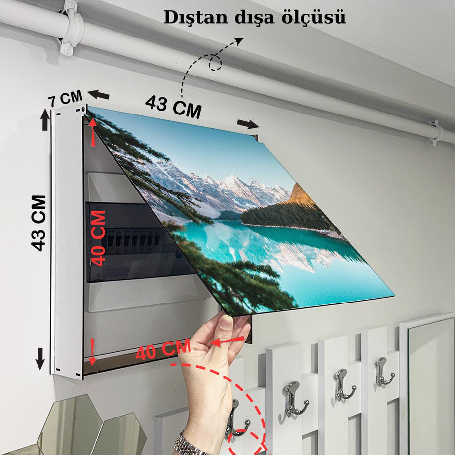 SİGORTA SAKLAMA KUTUSU AYNI ZAMANDA MANZARALI TABLOLAR 43X43 CM