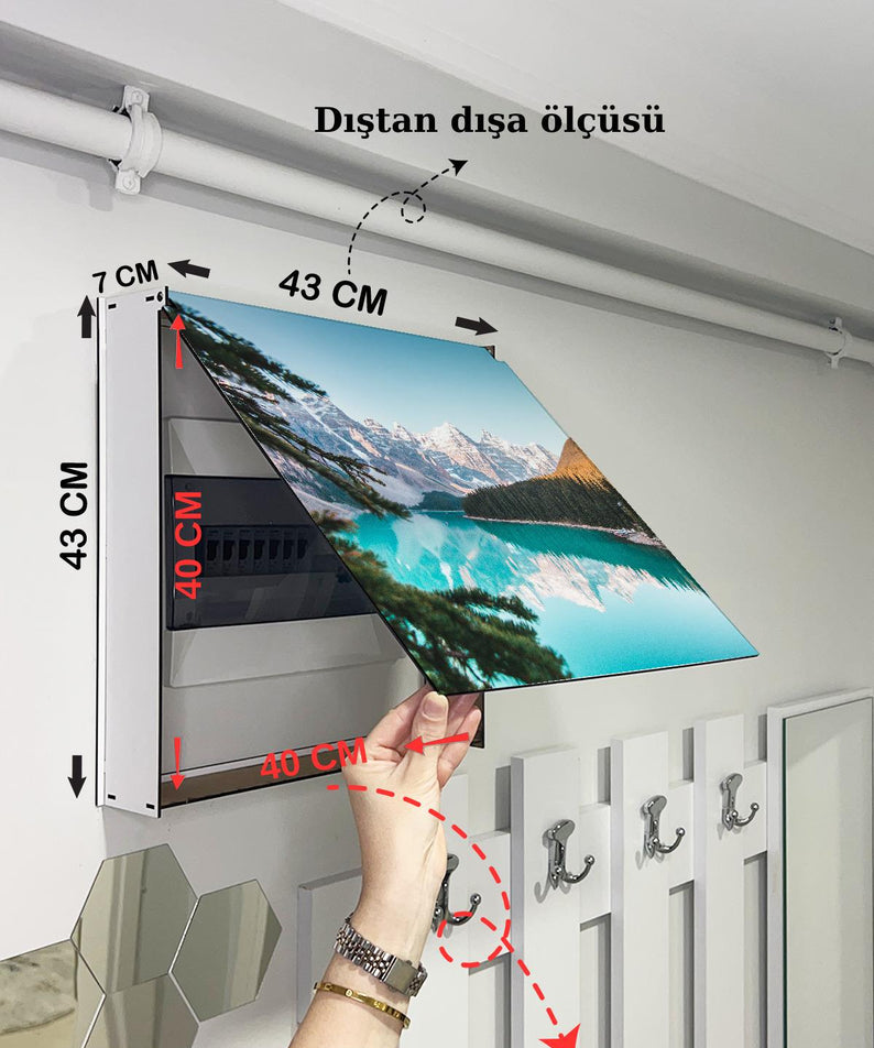 SİGORTA SAKLAMA KUTUSU AYNI ZAMANDA MANZARALI TABLOLAR 43X43 CM