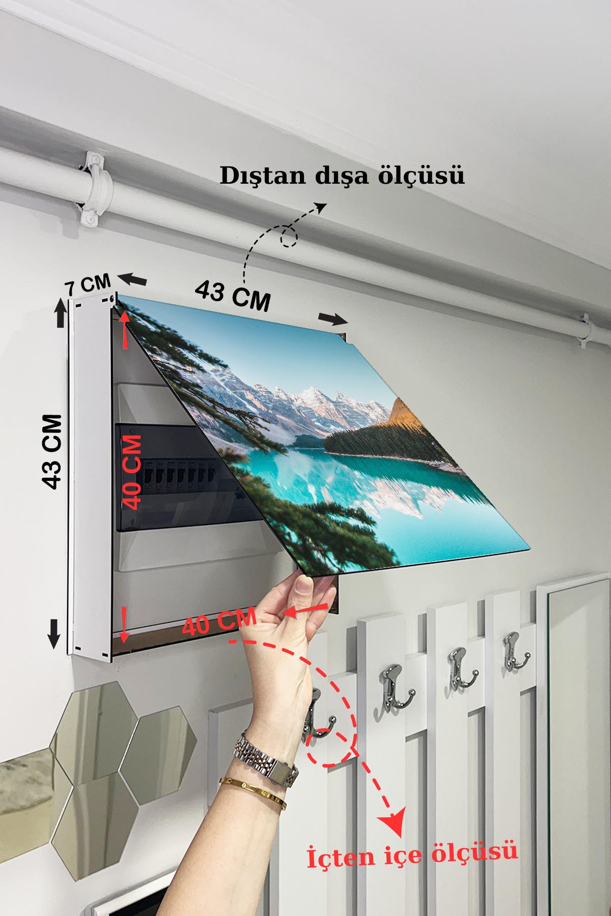 SİGORTA SAKLAMA KUTUSU AYNI ZAMANDA MANZARALI TABLOLAR 43X43 CM