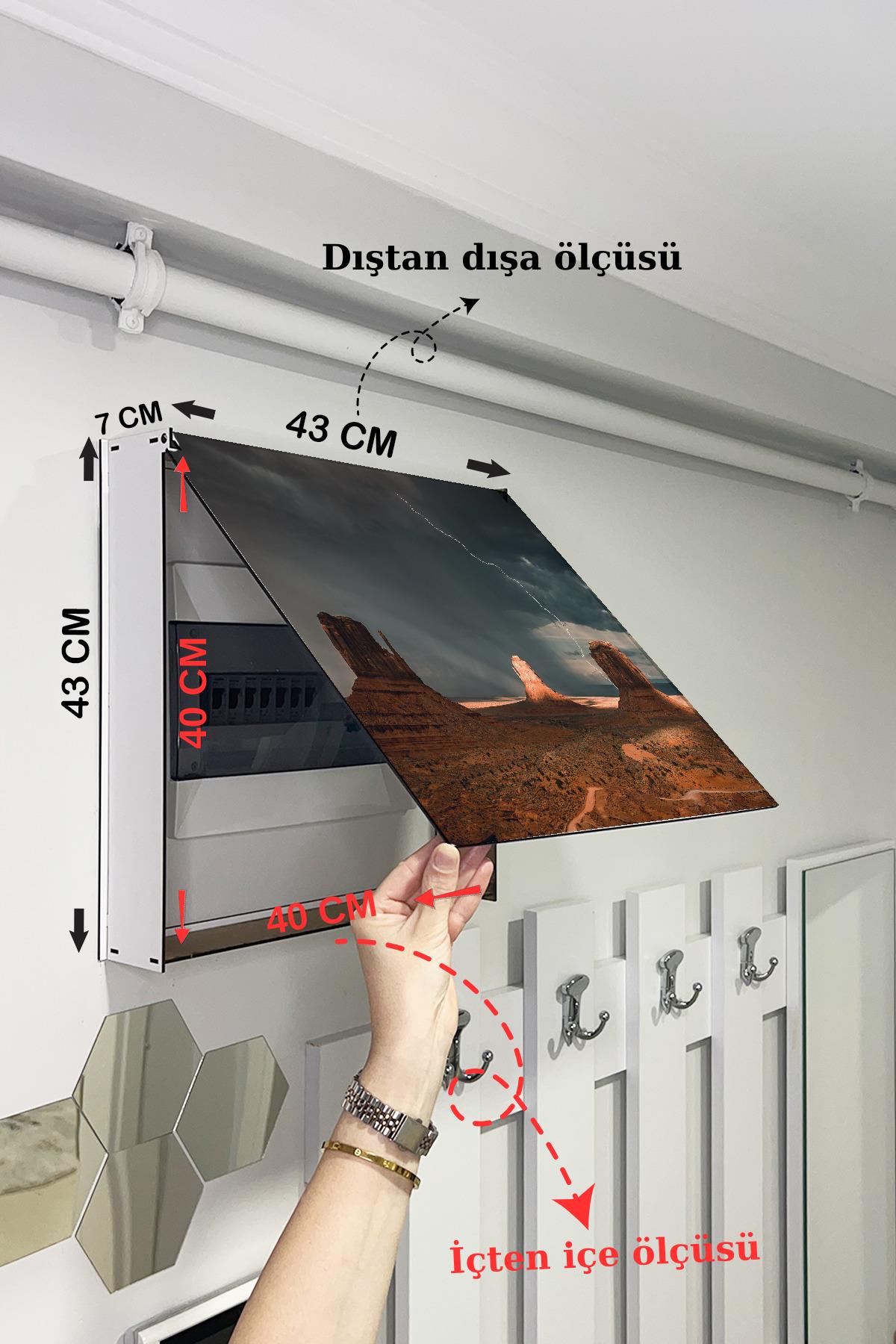 SİGORTA SAKLAMA KUTUSU AYNI ZAMANDA MANZARALI TABLOLAR 43X43 CM