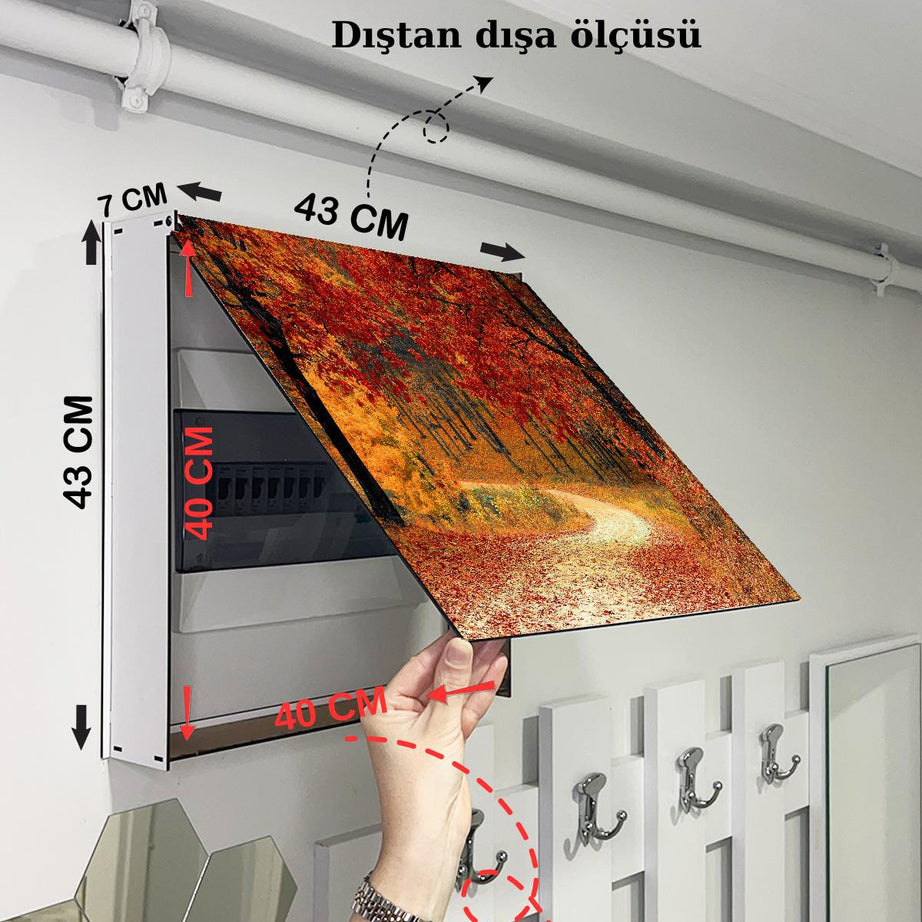 SİGORTA SAKLAMA KUTUSU AYNI ZAMANDA MANZARALI TABLOLAR 43X43 CM