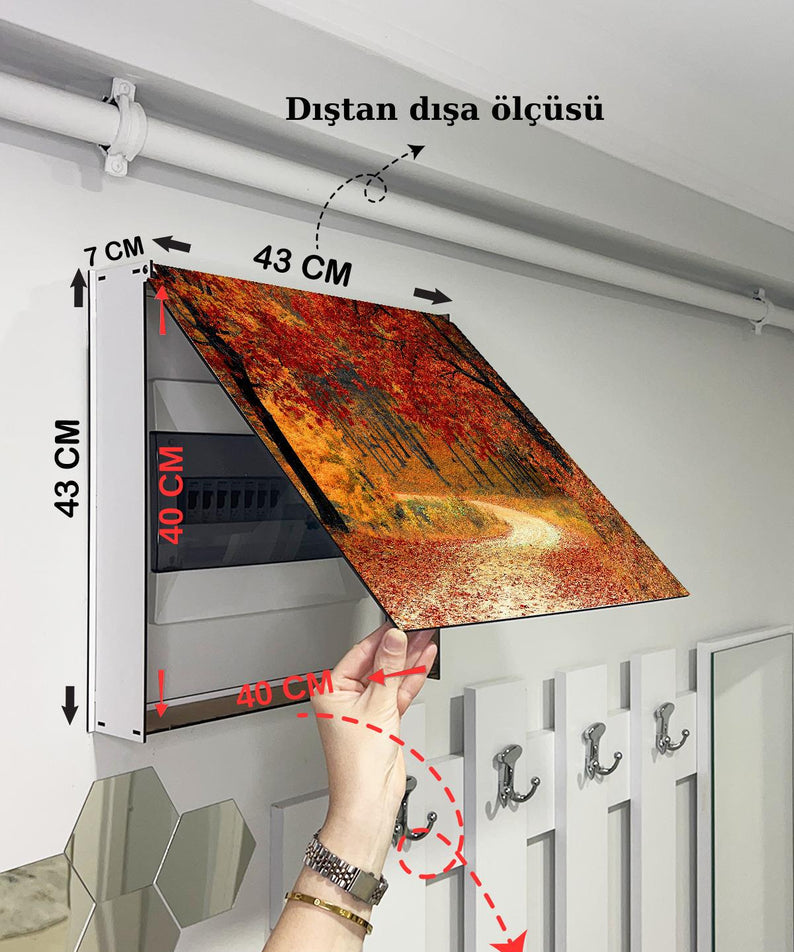 SİGORTA SAKLAMA KUTUSU AYNI ZAMANDA MANZARALI TABLOLAR 43X43 CM