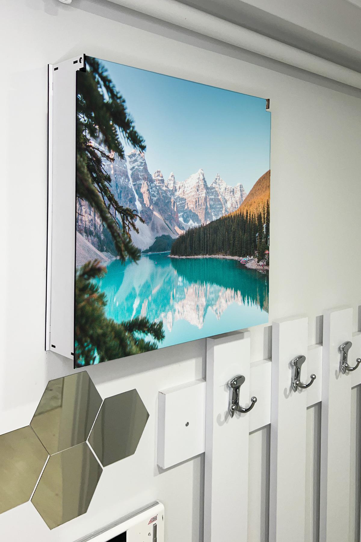 SİGORTA SAKLAMA KUTUSU AYNI ZAMANDA MANZARALI TABLOLAR 43X43 CM