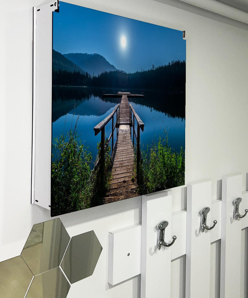 SİGORTA SAKLAMA KUTUSU AYNI ZAMANDA MANZARALI TABLOLAR 43X43 CM