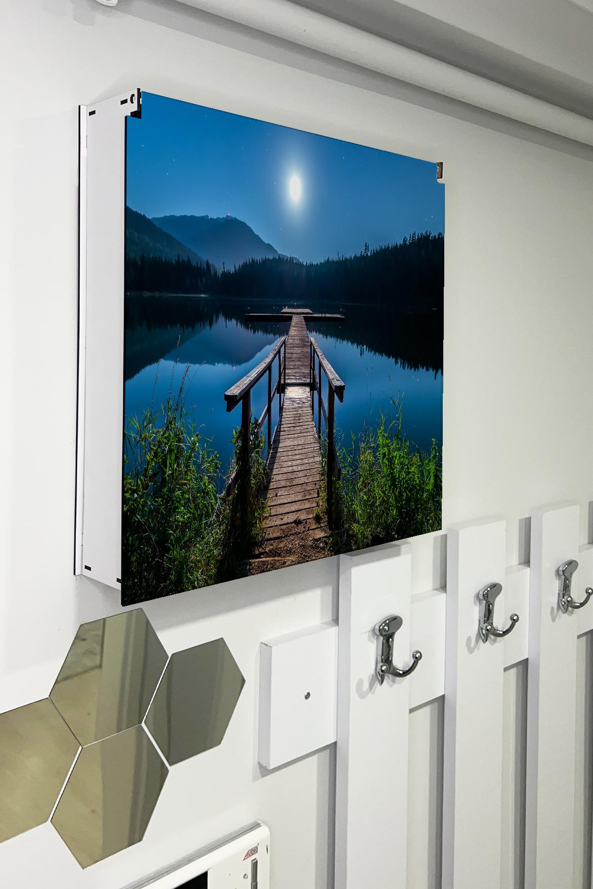 SİGORTA SAKLAMA KUTUSU AYNI ZAMANDA MANZARALI TABLOLAR 43X43 CM