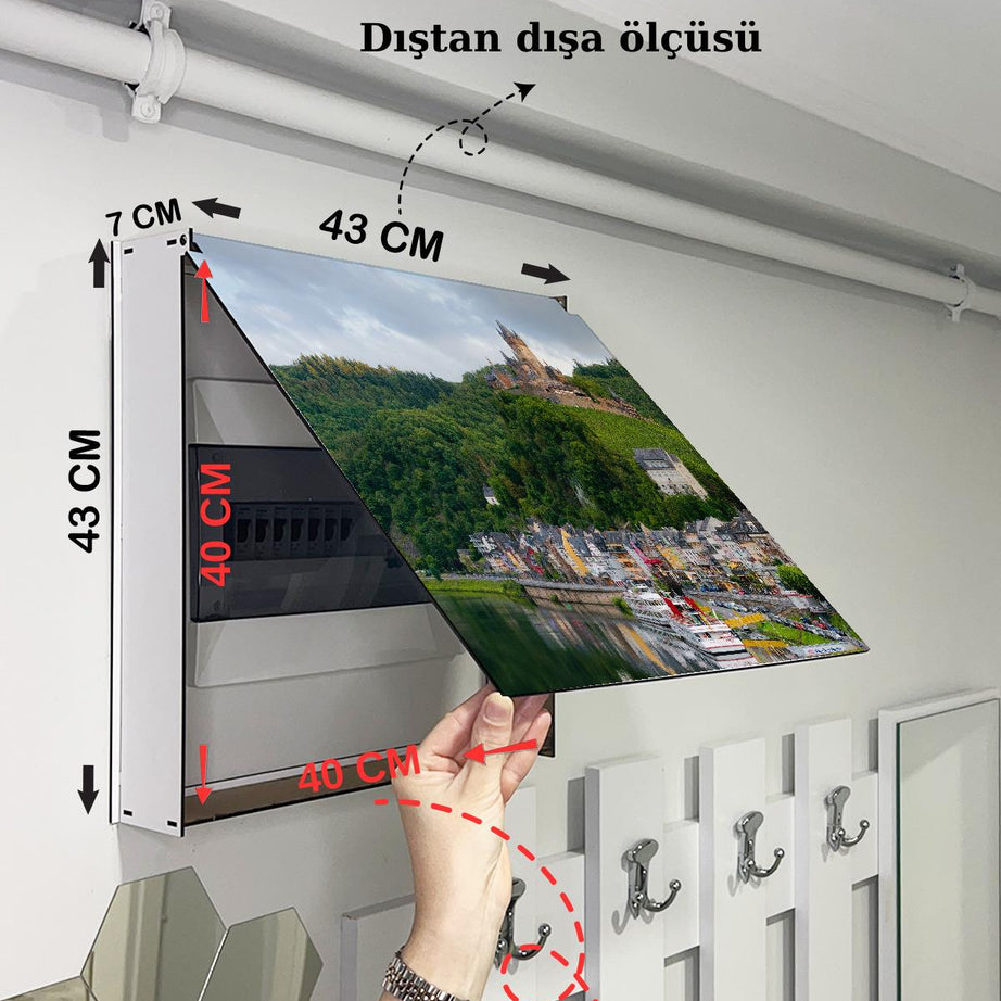 SİGORTA SAKLAMA KUTUSU AYNI MANZARALI TABLOLAR 43X43 CM