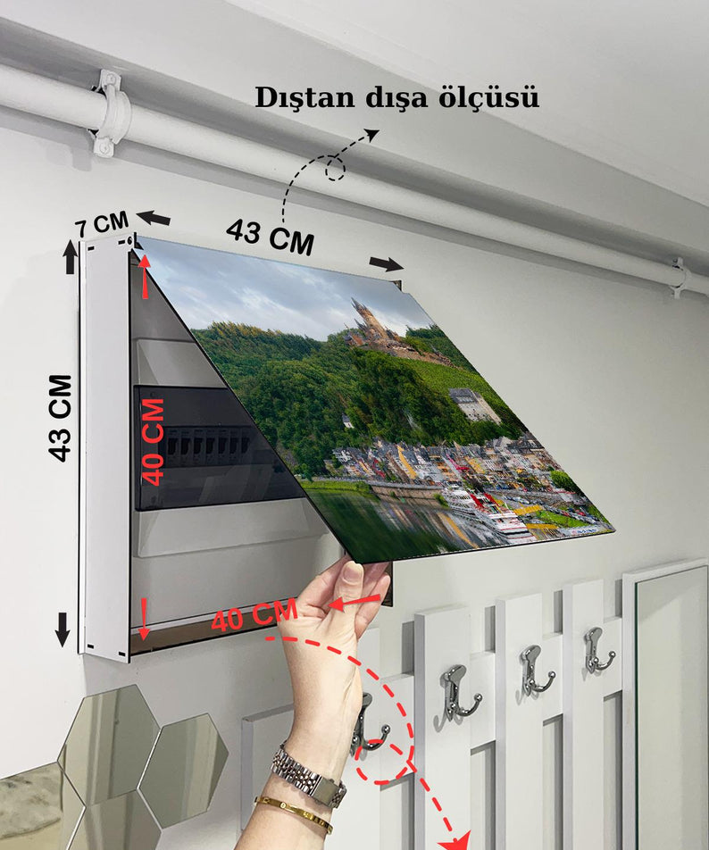 SİGORTA SAKLAMA KUTUSU AYNI MANZARALI TABLOLAR 43X43 CM