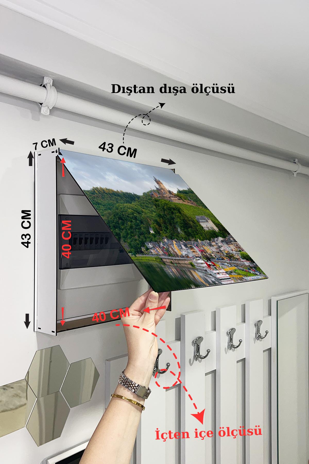 SİGORTA SAKLAMA KUTUSU AYNI MANZARALI TABLOLAR 43X43 CM