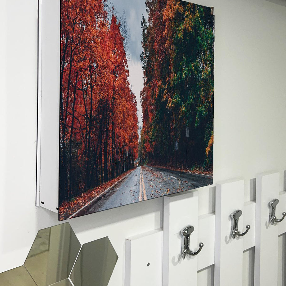 SİGORTA SAKLAMA KUTUSU AYNI ZAMANDA MANZARALI TABLOLAR 43X43 CM