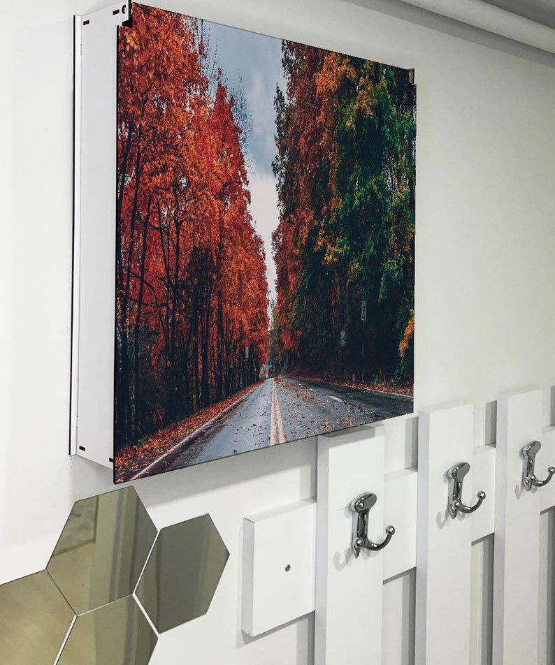 SİGORTA SAKLAMA KUTUSU AYNI ZAMANDA MANZARALI TABLOLAR 43X43 CM