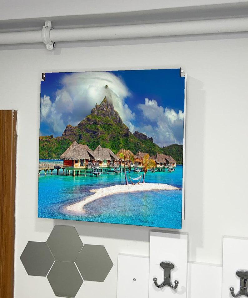 SİGORTA SAKLAMA KUTUSU AYNI ZAMANDA MANZARALI TABLOLAR 43X43 CM